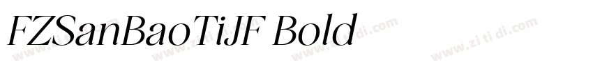 FZSanBaoTiJF Bold字体转换